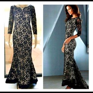 Venus Couture black, lace, trumpet style dress.